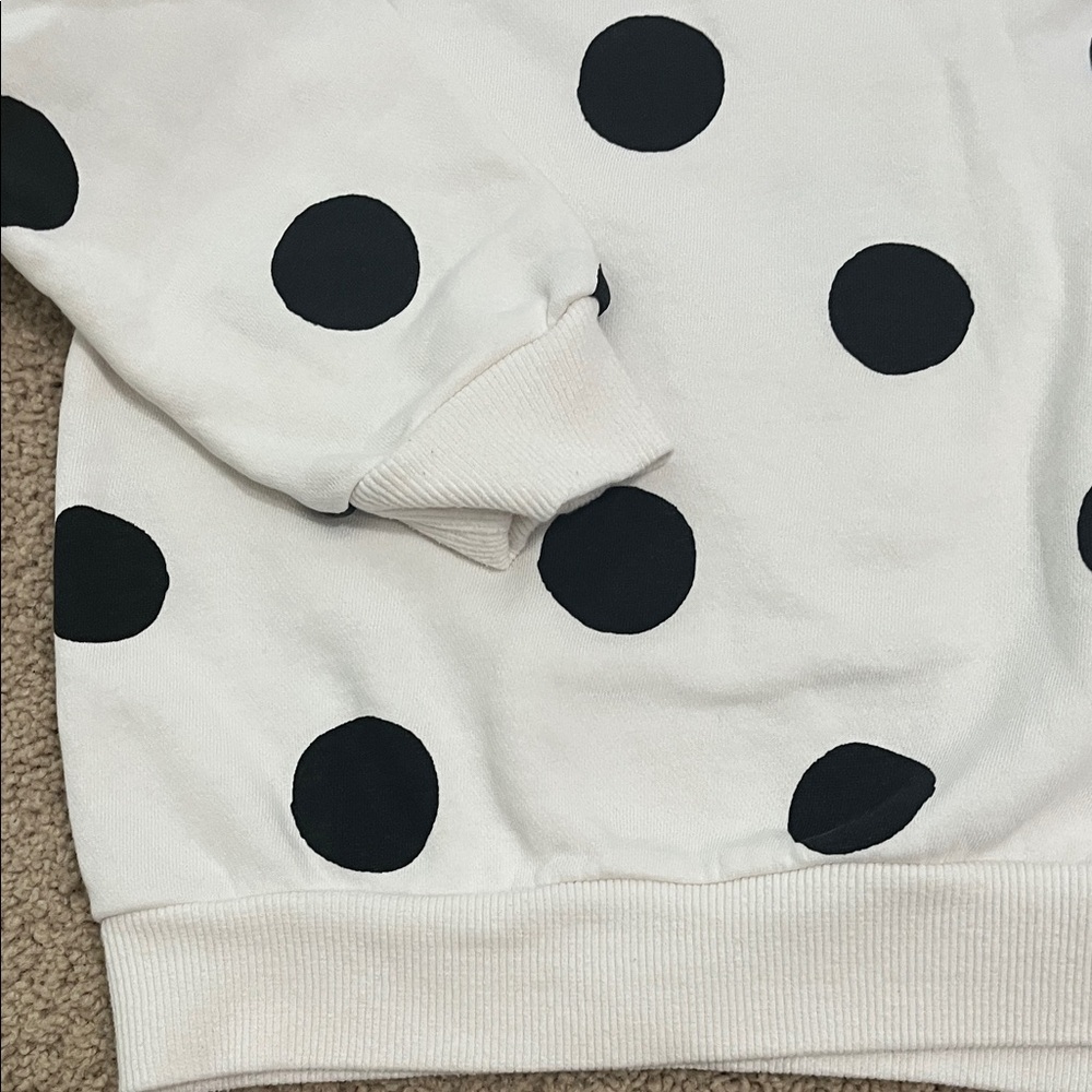 H&M Kids Polka Dot Sweatshirt - Black and White - Picture 3 of 3